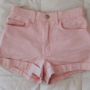 High waisted shorts
